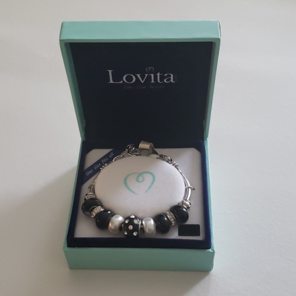 NEW Lovita Bracelet- black and silver